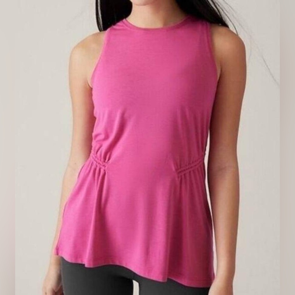 Athleta Pink Air Out Cinch Top